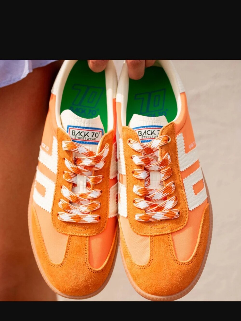 BACK 70: GHOST in ORANGE Sneakers - Picture 2 of 8